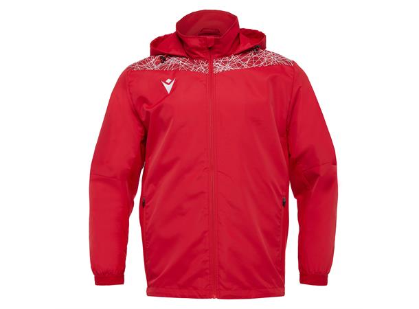 Lahti Showerjacket RØD/HVIT XXL Vann- og vindavstøtende jakke - Unisex 