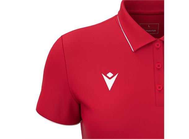 Melody polo RED/WHT 3XS Poloskjorte - Dame 