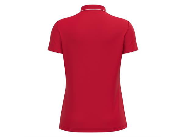 Melody polo RED/WHT 3XS Poloskjorte - Dame 
