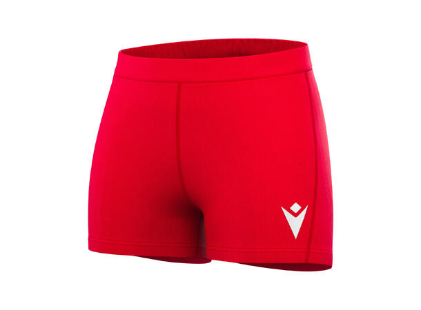 Flower Shorts RED M Løpe Shorts - Dame 